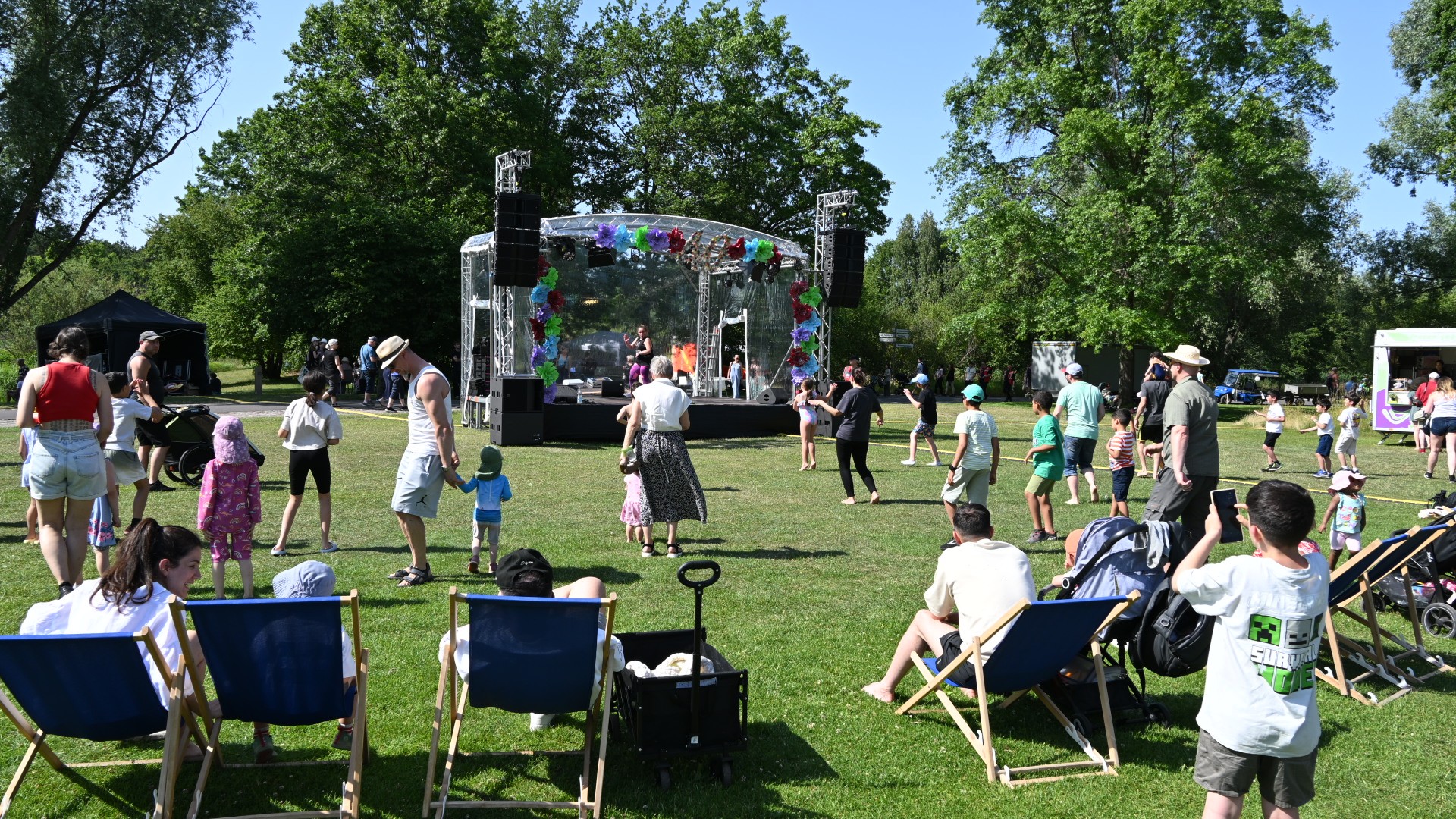 Auftritt Zumba im Britzer Garten zum 40. Jubiläum