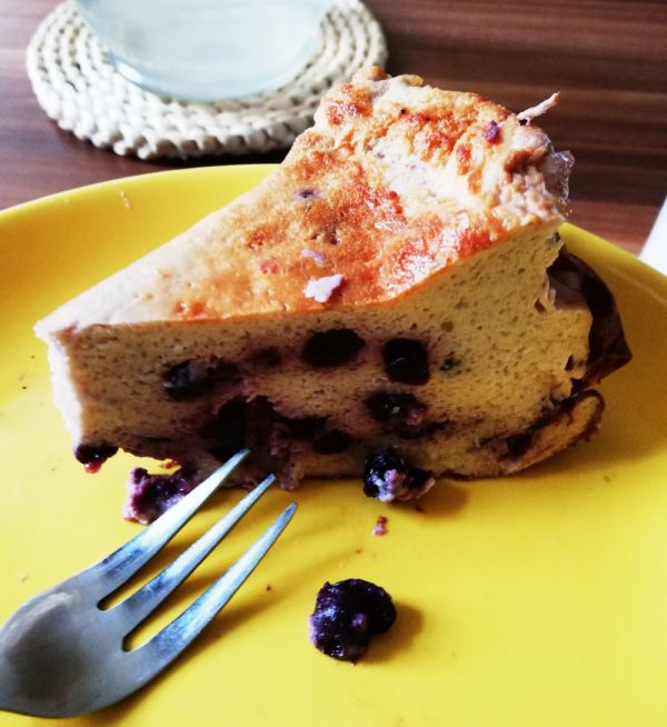 Quarkkuchen mit Heidelbeeren Quarkkuchen mit Heidelbeeren
